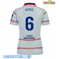 Camisa de time de futebol Atletico Madrid Koke #6 Replicas 3º Equipamento Feminina 2026-27 Manga Curta